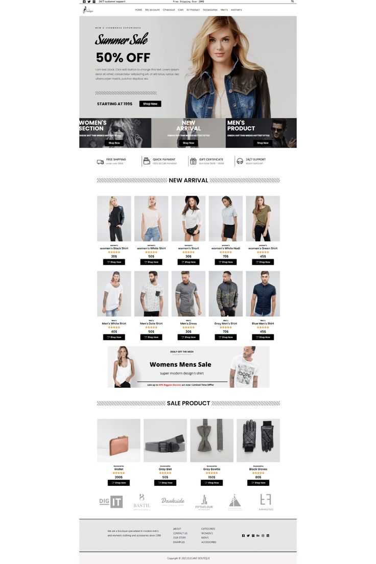 تصميم واجهة متجر إلكتروني